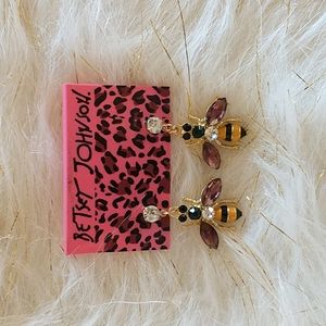 Betsey Johnson Bumblebee Earrings